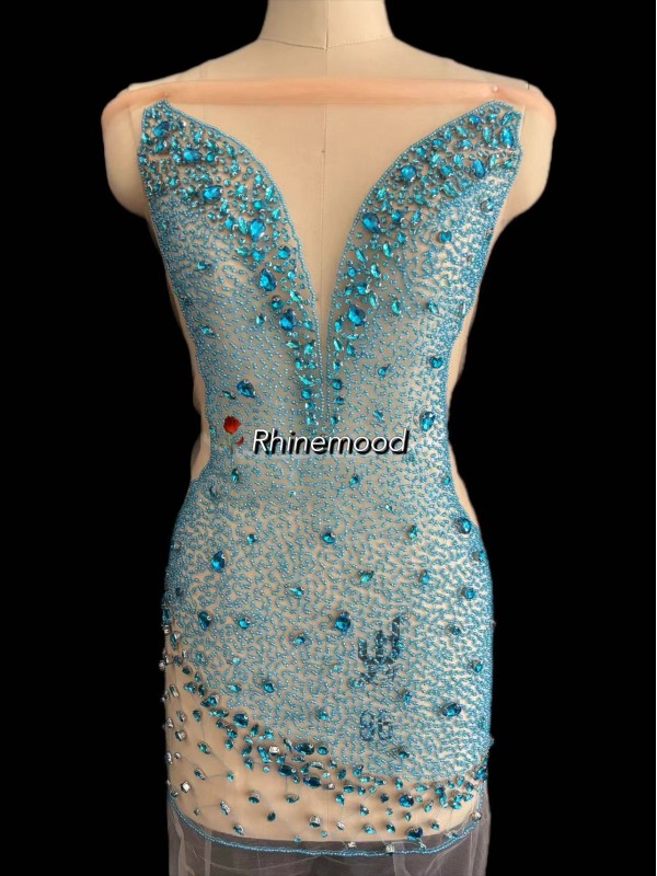 Sarah - Rhinestone Bodice Applique 