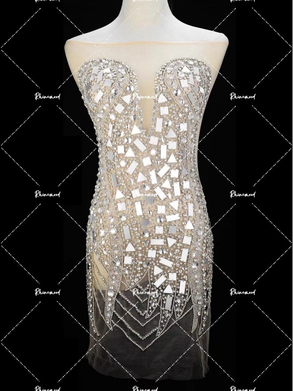 Shine2.0 - Mirror Rhinestone Bodice Applique 