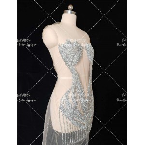 Sophia - Rhinestone Bodice Applique 