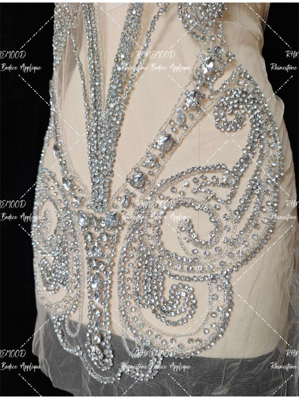 Zoey - Rhinestone Bodice Applique 